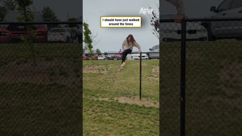 I should have just walked around the fence