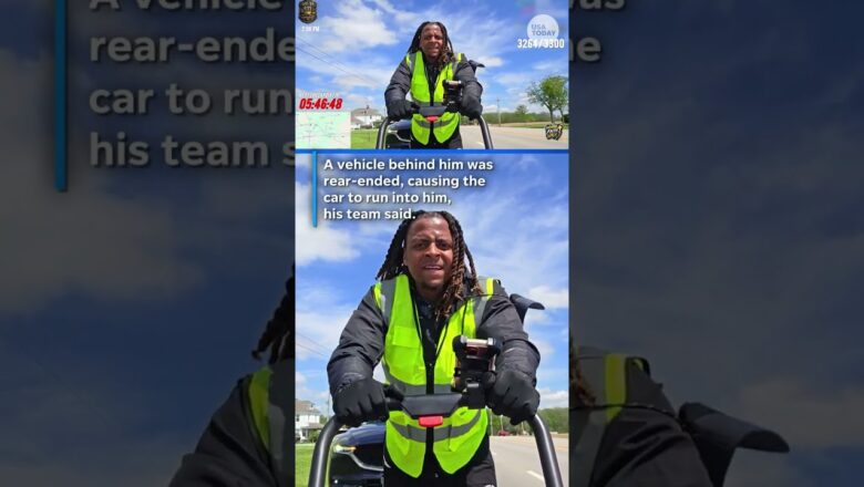Man on a cross-country walk struck by a car. His livestream captured it all.