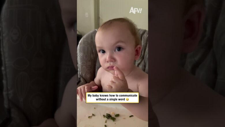 My baby knows how to communicate without a single word 🤣