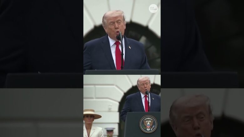 President Trump cracks joke about marriage