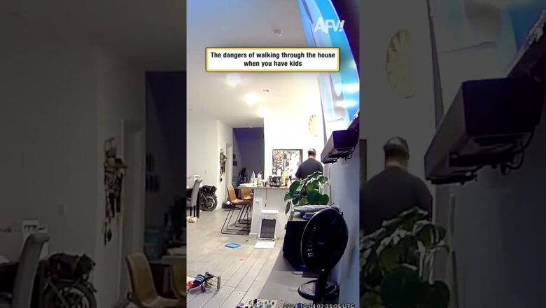 The dangers of walking through the house when you have kids