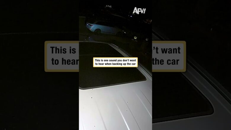 This is one sound you don’t want to hear when backing up the car
