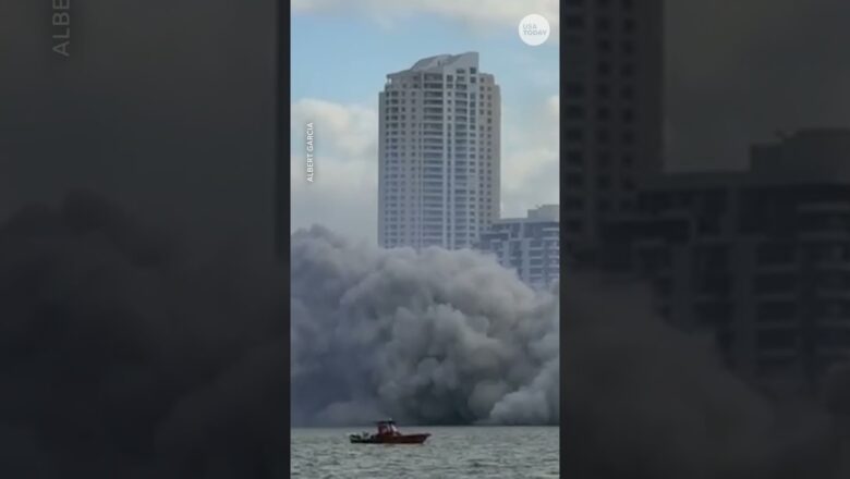 Video shows implosion of Mandarin Oriental Hotel in Miami