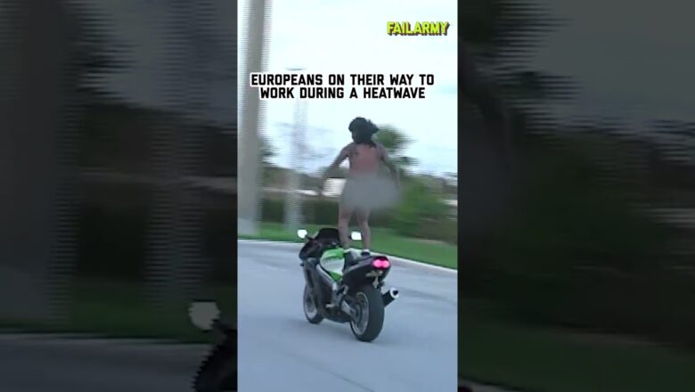 European Heatwave Making People Go Wild