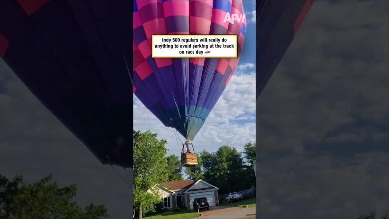 Indy 500 regulars will really do anything to avoid parking at the track on race day 🏎️