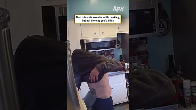 Man ruins his sweater while cooking, but not the way you’d think