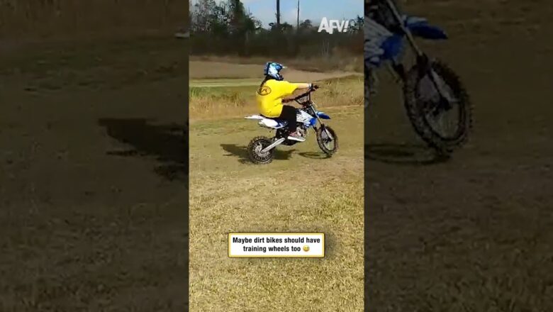 Maybe dirt bikes should have training wheels too 😅