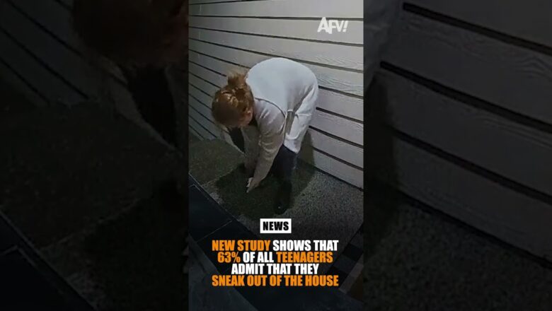 New study shows that 63% of all teenagers admit that they sneak out of the house