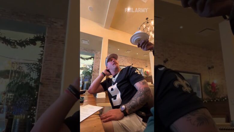 Server Pranks Man By Dropping Empty Tea Cup