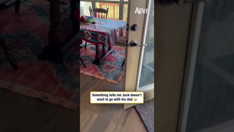 Something tells me Jack doesn’t want to go with his dad 🤣