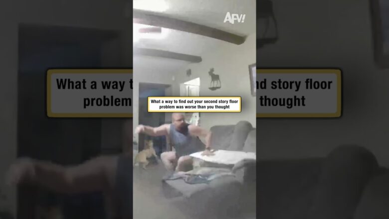 Started as a floor problem, became a whole disaster 💀 #afv #funny #shorts