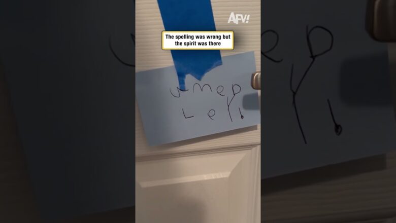 The spelling was wrong but the spirit was there
