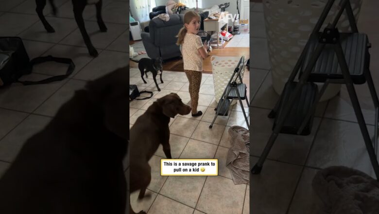 This is a savage prank to pull on a kid 🤣