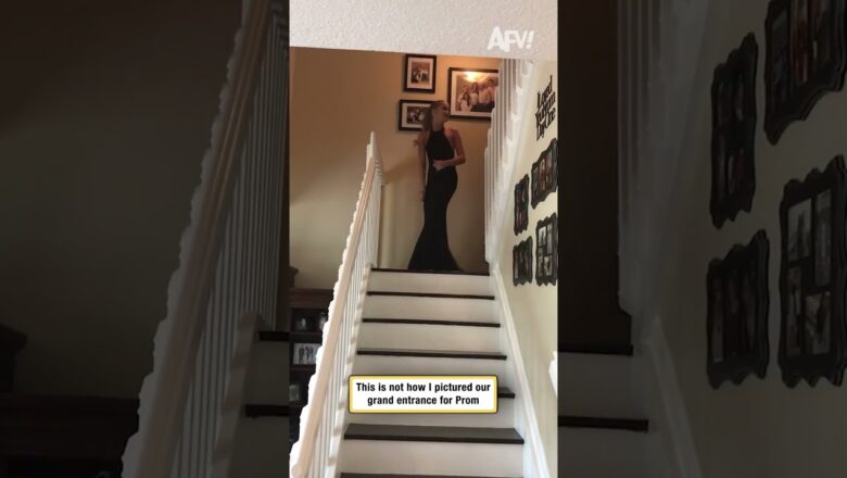 This is not how I pictured our grand entrance for Prom