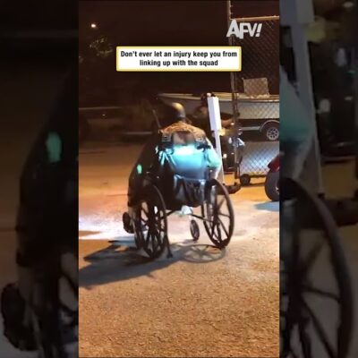 Don’t ever let an injury keep you from linking up with the squad
