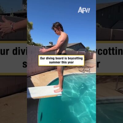 Our diving board is boycotting summer this year