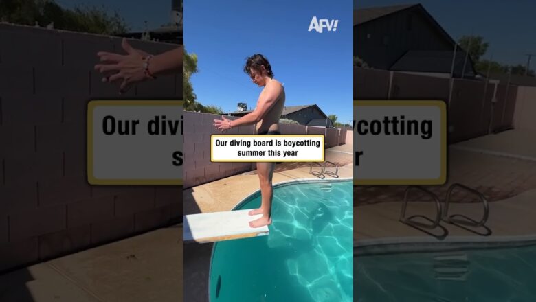 Our diving board is boycotting summer this year