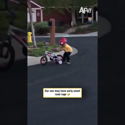 Our son may have early onset road rage 😅