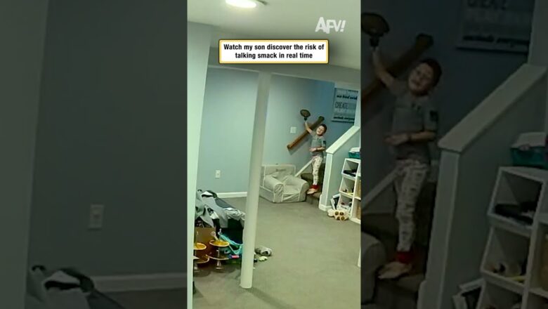 Watch my son discover the risk of talking smack in real time