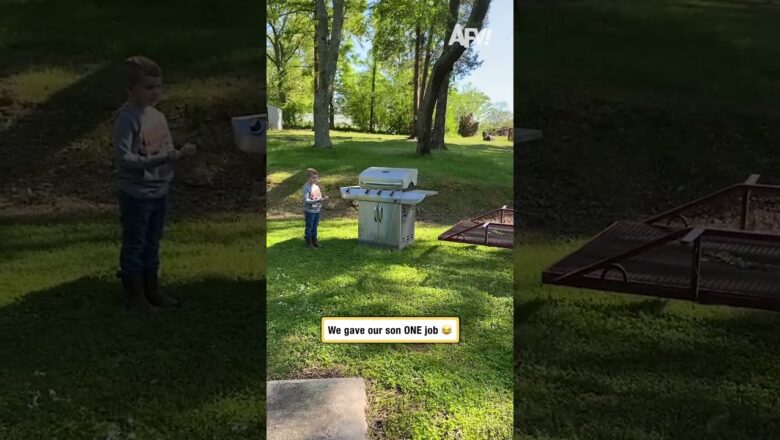 We gave our son ONE job 😂
