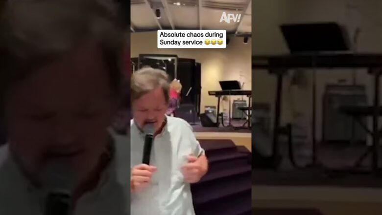 Absolute chaos during Sunday service 😂😂😂