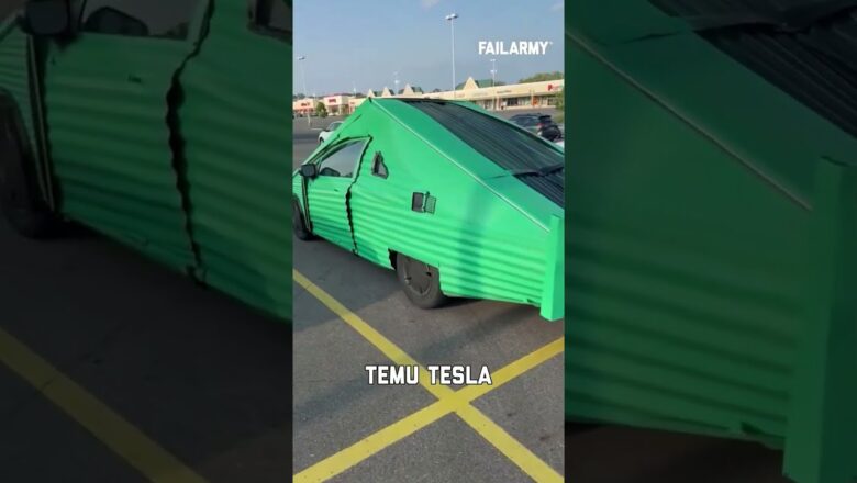 All that’s missing is the Anti-Elon sticker 🤣 #tesla #cybertruck #elonmusk #diy #failarmy