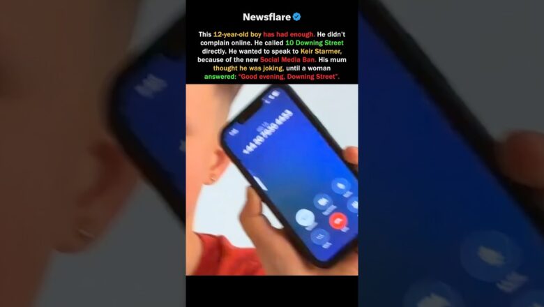 Boy Calls Keir Starmer About The Social Media Ban