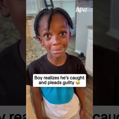 Boy realizes he’s caught and pleads guilty 😂
