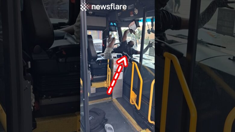 Crazy Man Takes Over The Bus