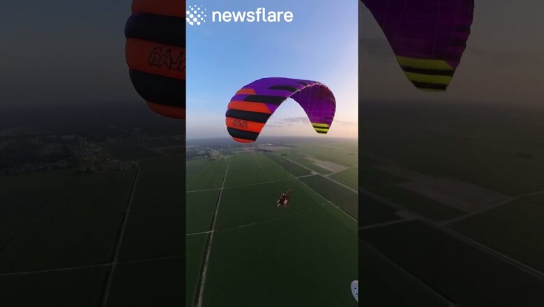 Paramotor Pilot Soaks In The View