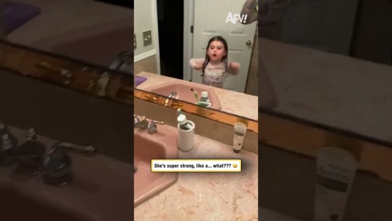 She’s super strong, like a… what??? 🤣