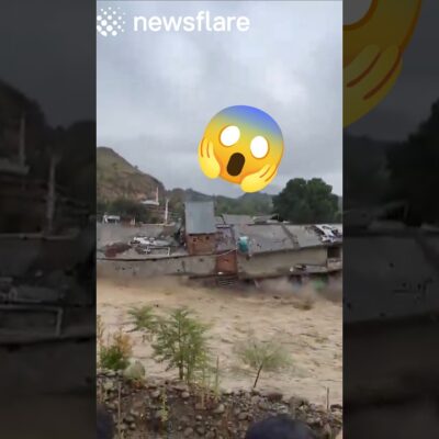 Shopping Mall Collapses Into River