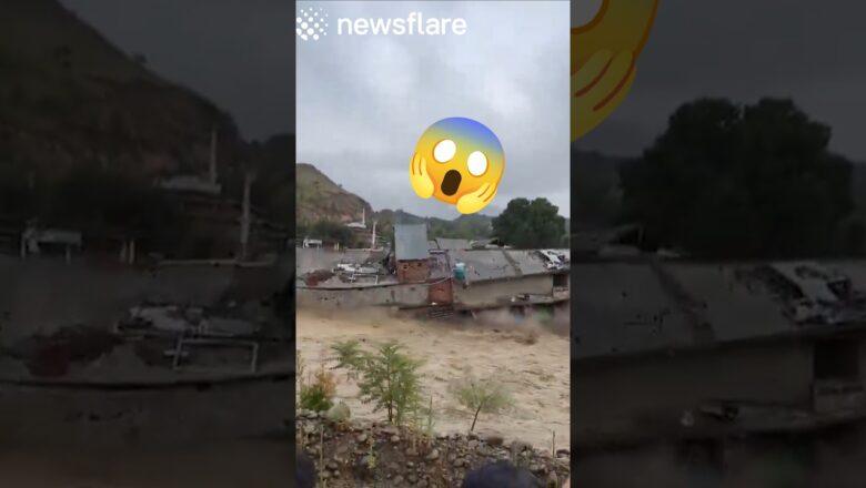 Shopping Mall Collapses Into River