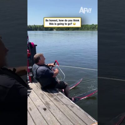 This man thought he could water ski 💀 #fail #water #funnyvideos