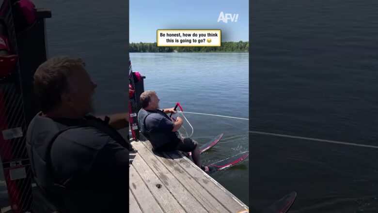 This man thought he could water ski 💀 #fail #water #funnyvideos