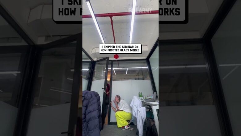 When you feel invisible at work, just remember this ❤️ #prank #fail #funny #workfail #officeprank