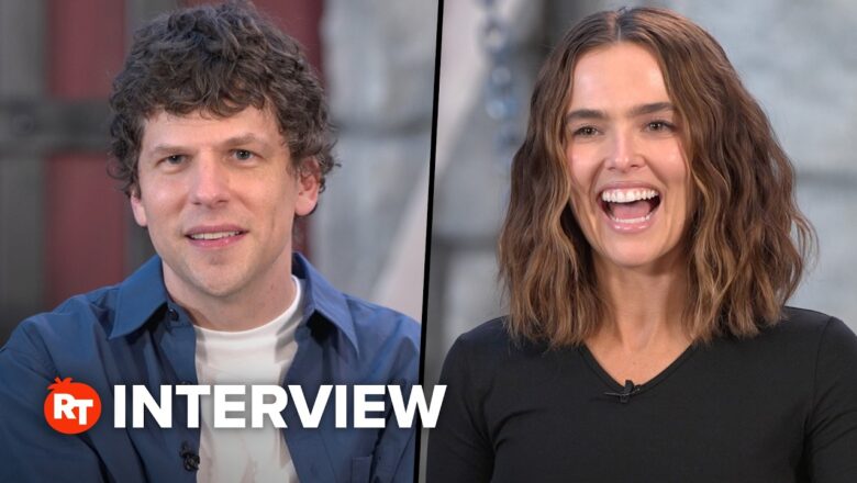 Zoey Deutch & Jesse Eisenberg Show Off Their “Minionese” in ‘Minions & Monsters’