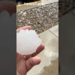 Baseball Sized Hail Wrecks Cars💔