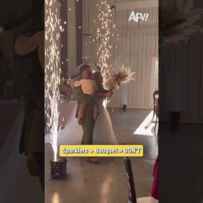 Don’t Make This Sparkler Mistake at Your Wedding 🚫🔥 #wedding #fail #afv