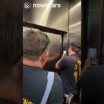 Firefighters Get Stuck In an Elevator