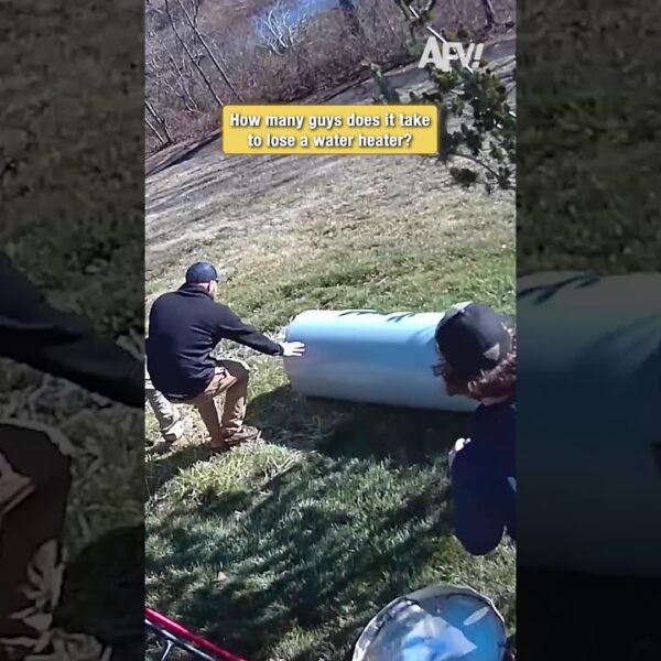 How many guys does it take to lose a water heater?