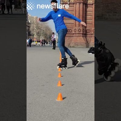 Inline Skater Has Incredible Skills