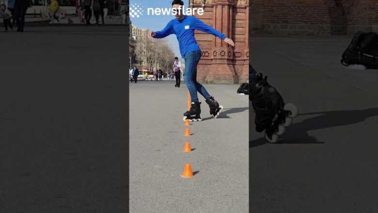 Inline Skater Has Incredible Skills