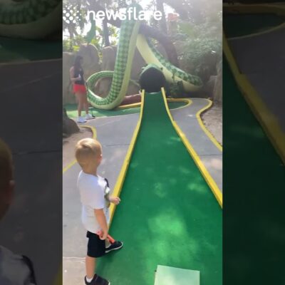 Kid Casually Gets a Hole-In-One