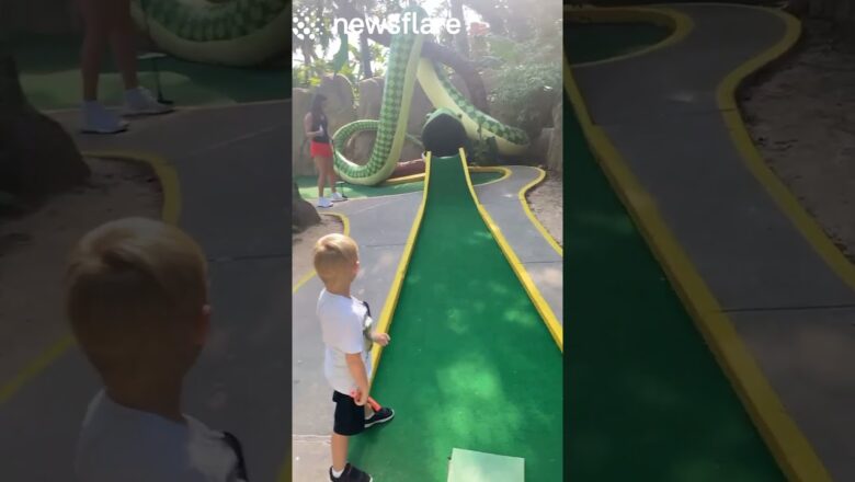 Kid Casually Gets a Hole-In-One