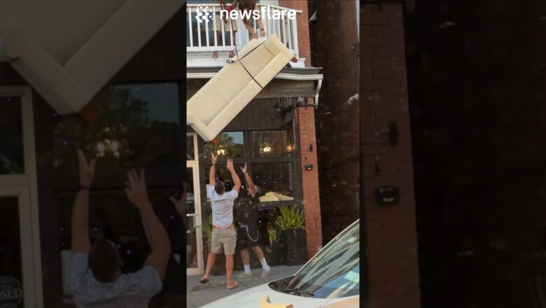 Man Jumps In To Help Couple Move Home