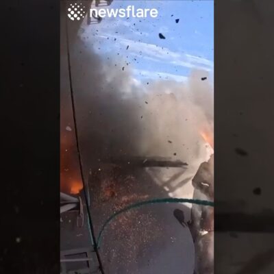 Navy War Ship Destroys Training Ship With Harpoons