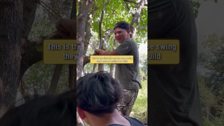 Rope swing gone wrong instantly #fail #shorts