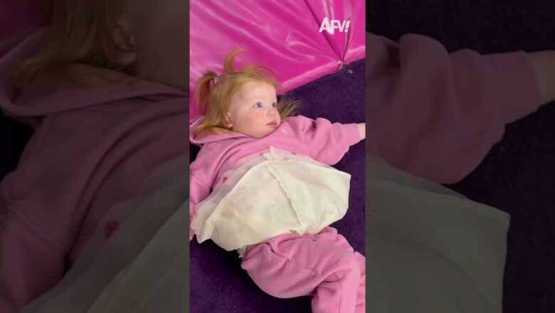 She’s got NO FEAR on that slide πͺ #kids #afv
