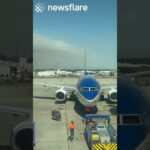 Smoke Delays Plane Due To Forest Fire